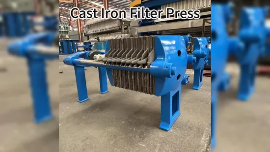 Chinese High Temperature Steel Cast Iron Plate Frame Filter Press